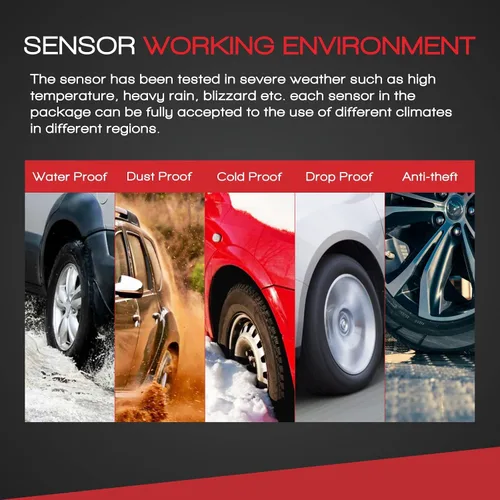 Vista 8 de MOCA - Kit de sensor de sistema de monitoreo de presión de neumáticos (TPMS) de 433 MHz para Chrysler 300 Town & Country, Dodge Challenger Charger