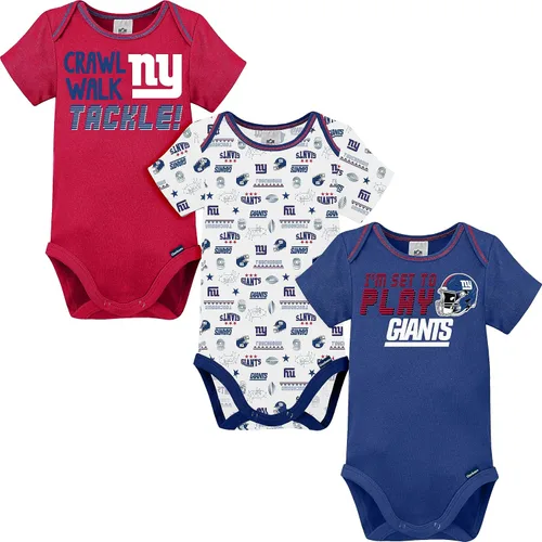 Vista 24 de Gerber - Mameluco unisex de manga corta para bebé, equipo de la NFL, paquete de 3