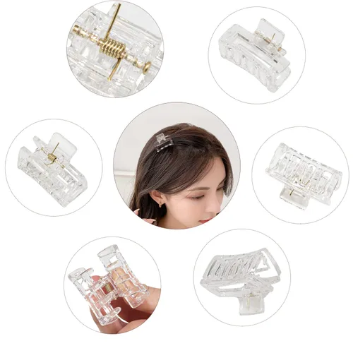 Vista 4 de Cobinaan Pinzas pequeñas para el pelo para mujeres y niñas, 10 piezas de 1.5 pulgadas mini pinzas de mandíbula para cabello fino/grueso medio, clip