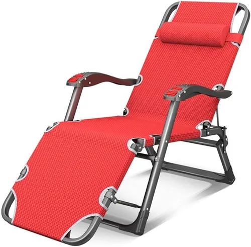 Vista 7 de Comfortable and Stable Heavy Duty Folding Chair Zero Gravity,Sun Lounger Recliner Reclining Deck Chairs Waterproof and Adjustable for Beach Patio G