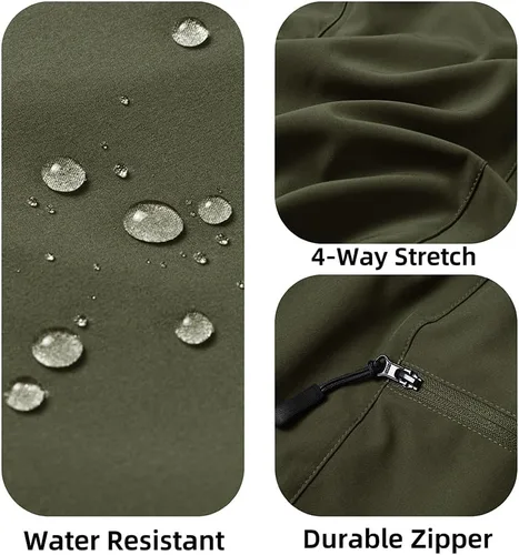 Vista 6 de STICKON Traje de baño para hombre, de secado rápido, con bolsillos con cremallera