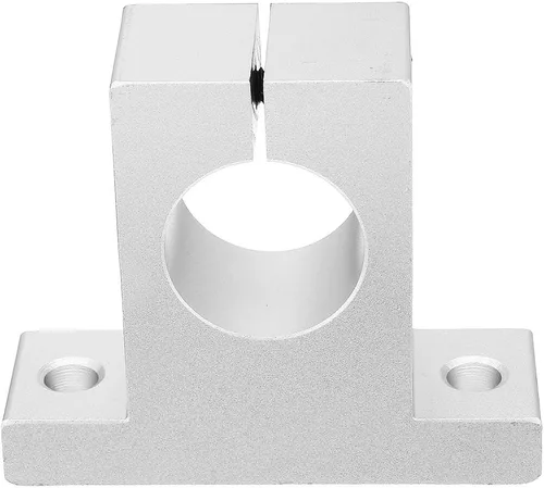 Vista 3 de uxcell Soporte de guía de sujeción lineal de aluminio SK20 para eje de diámetro de 0.787 in