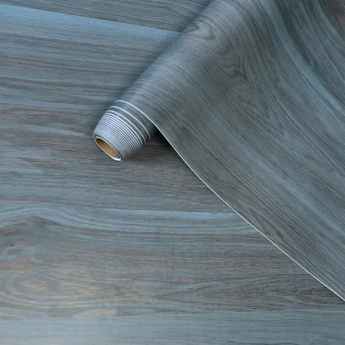 Vista 19 de BOMENG Rollo de Papel de Contacto de Madera de Nogal Grueso Marrón con Textura de Grano de Madera Despegar y Pegar Papel Tapiz Autoadhesivo Película