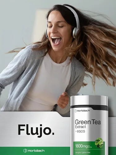 Vista 6 de Horbäach EGCG Green Tea Extract Pills 180 Cápsulas Potencia máxima