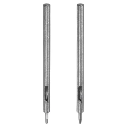 Vista 33 de HARFINGTON Perforadora de cuero de 0.020 in, recta, redonda, con ojales, remache a presión, fijador para cuero, artesanía, ropa, bolso, cortina