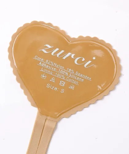 Vista 4 de Zurci Ropa interior invisible con forma de corazón para mujer ropa interior necesaria y cubierta para pezón