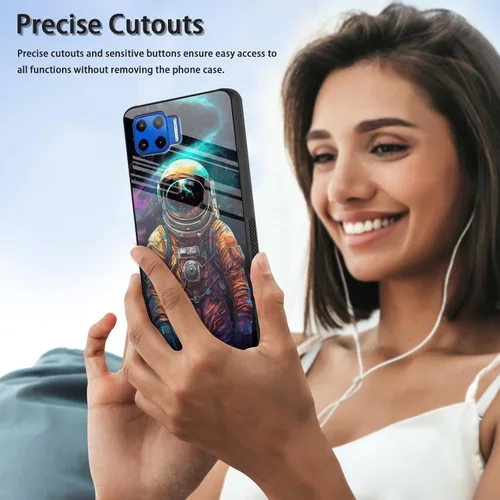 Vista 138 de Funda para Motorola Moto Edge 2022, cubierta trasera de vidrio templado con protector de pantalla, funda protectora a prueba de golpes para Motorola
