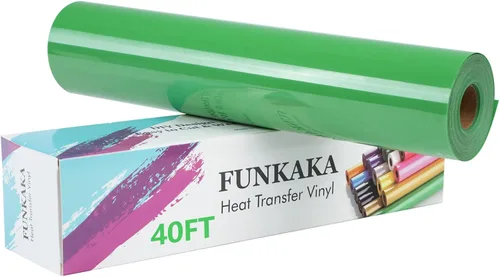 Vista 20 de FUNKAKA Paquete de vinilo HTV de transferencia de calor con purpurina, 12 rollos de vinilo para planchar de 12 pulgadas x 3 pies para camisetas, 12