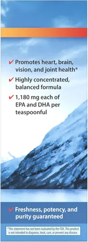 Vista 3 de Carlson Med Omega, Limón-Lima, 2,700 mg Omega-3, 3.4 fl oz