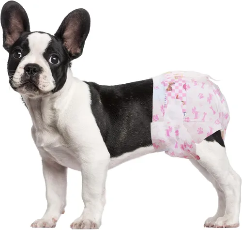 Vista 8 de Dono Pañales desechables para perras, pañales súper absorbentes para perros, con tecnología de gel de secado rápido, a prueba de fugas, ajuste