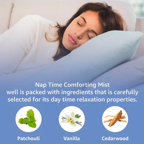 Vista 3 de Almohada en aerosol calmante y relajante Almohada de lino niebla vainilla cedro aceites esenciales Alivio del estrés Aromaterapia Dormir Dormir