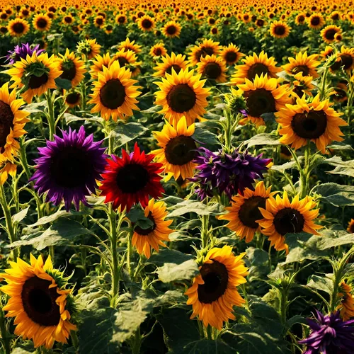Vista 3 de 100 piezas de semillas de girasol abigarradas enanas multicolor, plantas para decoración del jardín del hogar