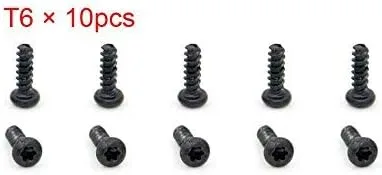 Vista 2 de Juego de tornillos T6 de cabeza de tornillos T6 de 0.354 in para Xbox One Controller Gamepad (10 tornillos T6)
