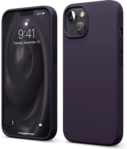Vista 13 de elago - Carcasa de silicona líquida prémium para iPhone 13 Full Body Screen Camera Protective Cover, Shockproof, Slim Phone Case, Anti-Scratch