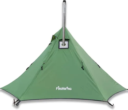 Vista 7 de FIREHIKING Tienda de Campaña Caliente - Tipi Ultraligero con Conector para Estufa para 1-2 Adultos