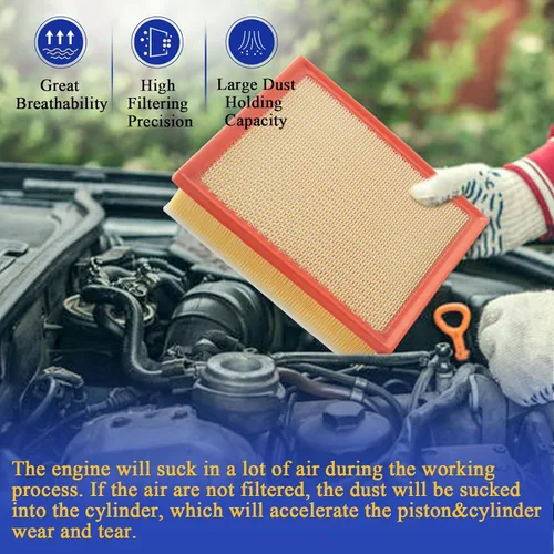 Vista 5 de Filtro de aire del motor CA11895 para Toyota Tacoma V6 3.5L de 2016-2023, Toyota Sequoia V8 5.7L de 2014-2022, Toyota Tundra 4.0L 4.6L 5.7L