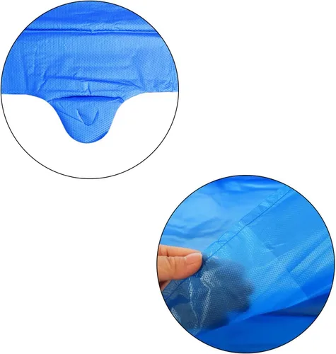 Vista 3 de LazyMe Bolsas de plástico azules con asas, bolsas para camisetas de 12 x 20