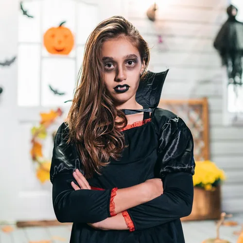 Vista 4 de Kleeblatt Dentaduras postizas para Halloween, 12 pares de dientes de vampiro falsos (13, 15, 17, 0.748 in), colmillos de vampiro para adultos