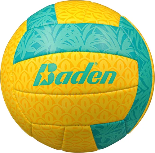 Vista 11 de Baden Fun Design Official Size & Weight Indoor & Outdoor Volleyball Bright & Beachy! Soft Touch Synthetic Leather, Durable Stitching All Ages
