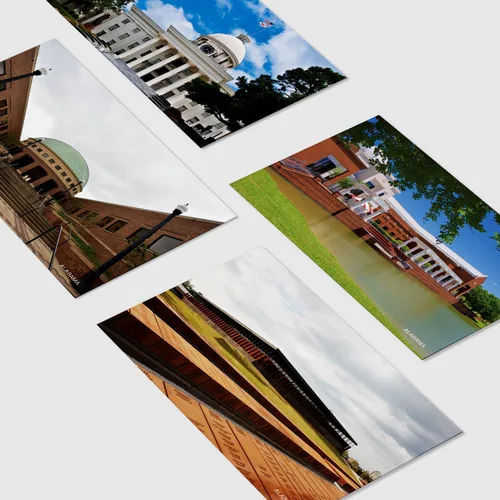 Vista 4 de Paquete de 20 postales de paisaje vintage de Estados Unidos de Alabama, tarjetas postales de todo el mundo, tarjetas de felicitación para viajes