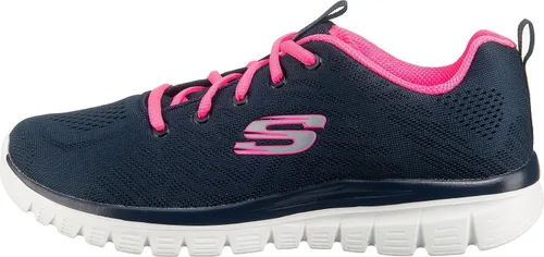 Vista 3 de Skechers - Zapatillas de malla rosa para mujer 12615 MVE