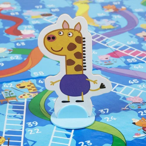 Vista 3 de Hasbro Gaming Toboganes y escaleras: Edición de Peppa Pig Juego de mesa para niños de 3 años en adelante, juegos preescolares para 2-4 jugadores