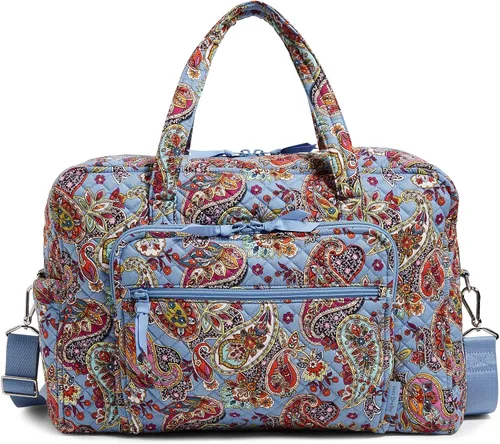 Vista 19 de Bolso de viaje Vera Bradley Signature para mujer, de algodón, para fin de semana, Escalada Ivy Green, Talla única
