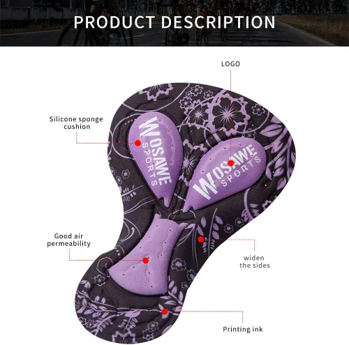 Vista 6 de WOSAWE DIY 3D Chamois Pad Silicone Foam for Cycling Extreme Sports