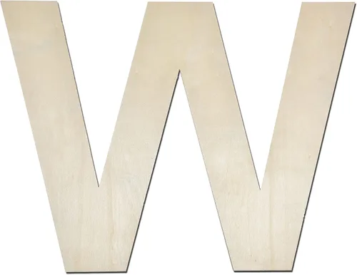 Vista 38 de Letra de madera A de 12 pulgadas de grosor, letra de madera grande sin terminar de 1/4 de pulgada de grosor para decoración de pared del hogar Letra