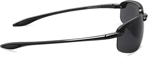 Vista 4 de JULI - Lentes de sol deportivos para hombres y mujeres marco sin montura Tr90 para correr pescar béisbol conducir MJ8001