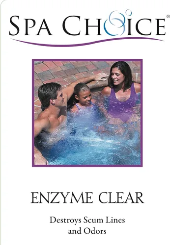 Vista 2 de SpaChoice Bañera de hidromasaje transparente de 1 pinta de hidromasaje, clarificador de spa, fabricada en Estados Unidos Removes Scum Lines