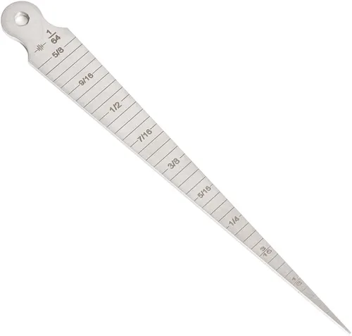 Vista 3 de 0.039-0.591 in/1/32-5/8 prueba de calibre de soldadura cónico inoxidable pulgada de inspección del soldador cubital pulgada y métrica para medir