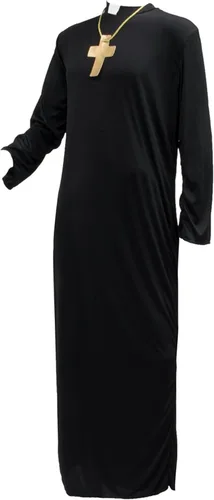 Vista 3 de Disfraz de Sacerdote Rezerful para hombre Batas de pastor monje santo multicolor XXL