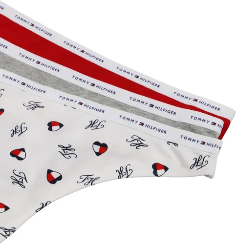 Vista 2 de Tommy Hilfiger Womens Classic Cotton Logoband Thong 3 Pack