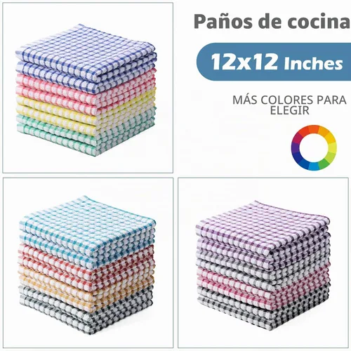Vista 7 de Oeleky Paños de cocina para lavar platos, paños de cocina Verde azulado
