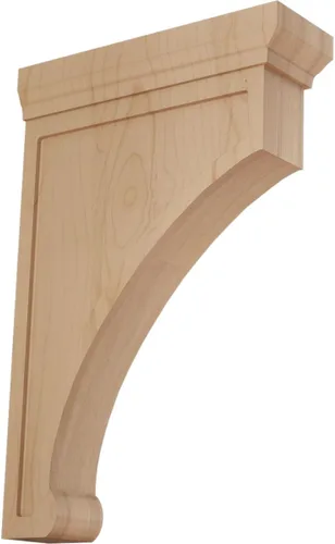 Vista 6 de Ekena Millwork Gomez - Soporte de madera, BKTW02X04X06GORW Madera de caucho.