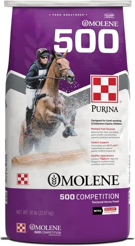 Vista 2 de Purina Animal Nutrition Omolene 500 Competition 50lb Texturizado 50