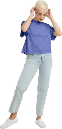 Vista 9 de Hanes Camiseta corta para mujer con cuello redondo para mujer