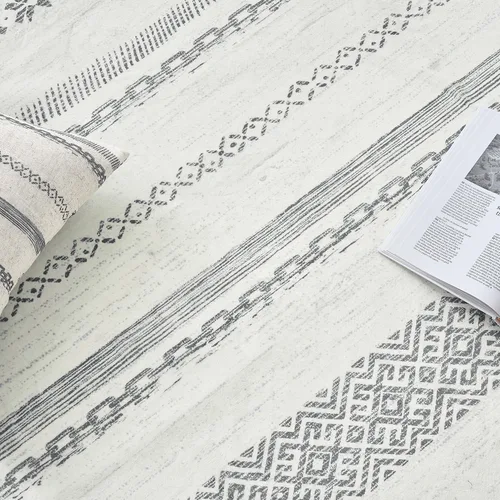 Vista 271 de jinchan Alfombra marroquí de pasillo 2x6 - Alfombra de pasillo lavable a máquina para cocina, alfombra moderna geométrica suave de pelo bajo