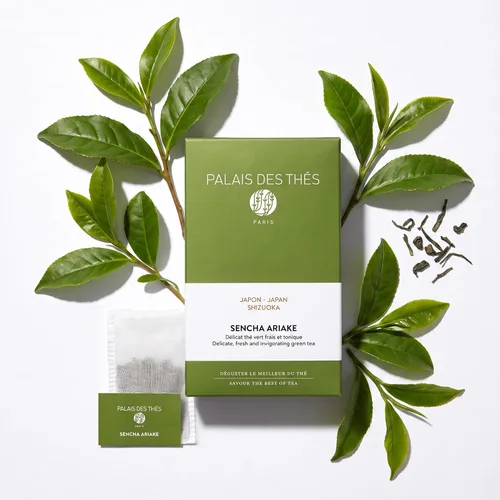 Vista 3 de Palais des Thés - Té verde Alizes Winds - Melocotón y Azahar - Bolsas de té premium, sirve 20 tazas