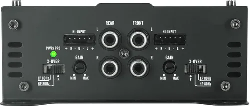 Vista 5 de Power Acoustik SB4-2500D 2500W Max 4-Channel Class D Amplificador de coche, estable de 2 ohmios, chasis compacto, refuerzo de graves, filtros