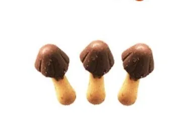 Vista 2 de Choco BOY - Bocadillo de chocolate, 1.76 oz x 6 cajas (mini galletas con tapa de chocolate en forma de seta)