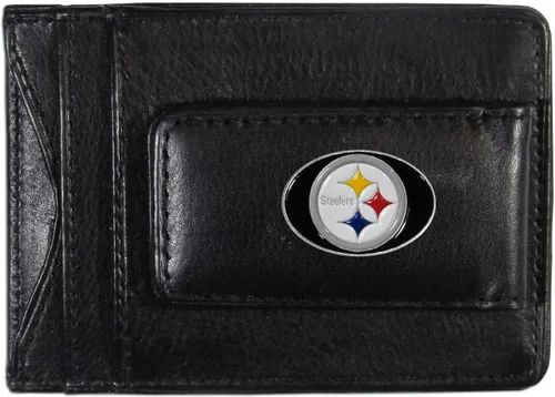 Vista 19 de Portadocumentos clip de piel para dinero NFL