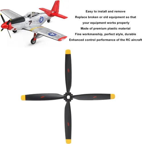 Vista 3 de Hélices de avión XK RC, hélices de repuesto de avión para avión XK RC