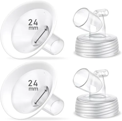 Vista 21 de Juego de 2 bridas de 0.55 pulgadas, protector de borde suave actualizado y conector de base de boca ancha, piezas de bomba para Spectra S2 Spectra
