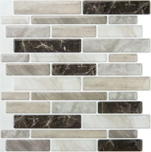 Vista 8 de WOWSTAR 10 hojas de azulejos para salpicaduras de cocina despegar y pegar, azulejos adhesivos para salpicaduras de cocina para pegar en la pared