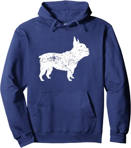 Vista 5 de Sudadera con capucha con diseño de Bulldog Francés, Negro, S