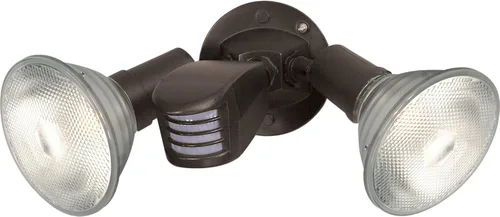 Vista 3 de Satco SF76/531 - Luz de inundación de dos luces para exteriores, de aluminio fundido resistente, duradera, a prueba de clima, con sensor de Bronce