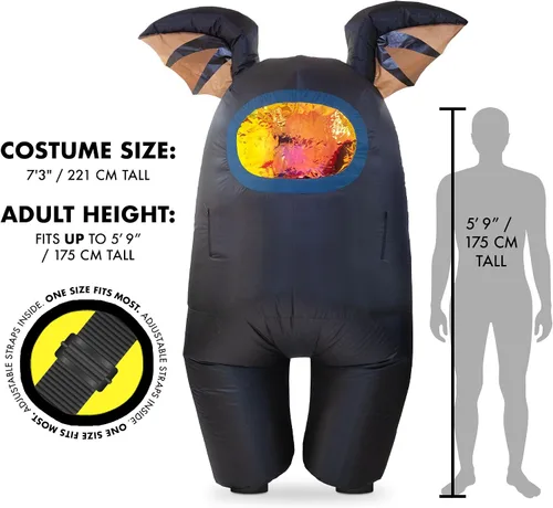 Vista 4 de YuMe Official Among Us Toys Funny Inflatable Cool Cosplay Halloween Costumes for Adults