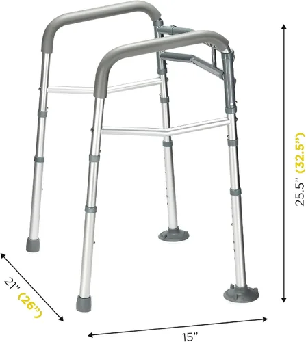 Vista 2 de Medical king Riel de seguridad para inodoro - Marco de seguridad para inodoro ajustable y desmontable con asas, rieles de seguridad para inodoro